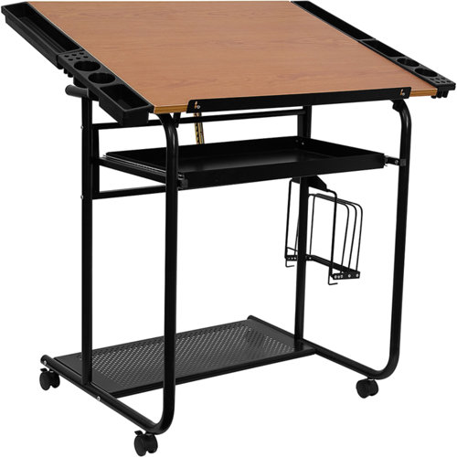 Offex Height Adjustable Drafting Table Wayfair